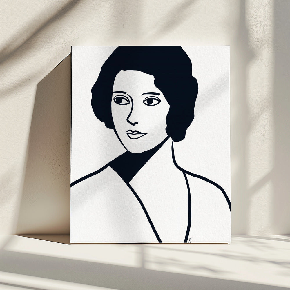 Vintage Frau | Leinwand
