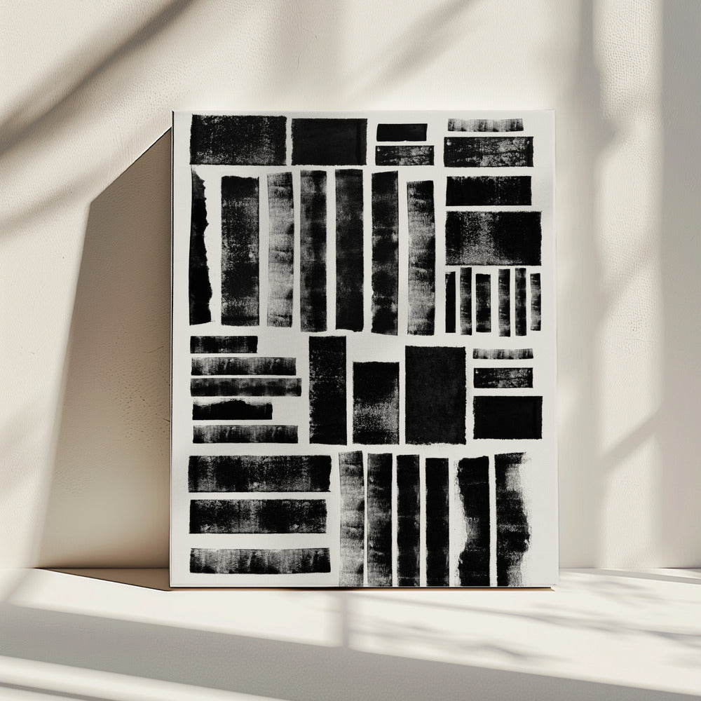 Monochrome Blöcke | Leinwand