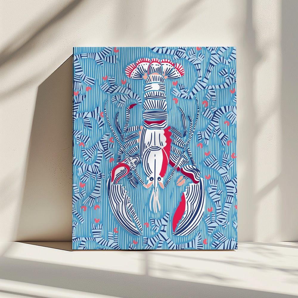 Crustacean Core Sommerblau | Leinwand
