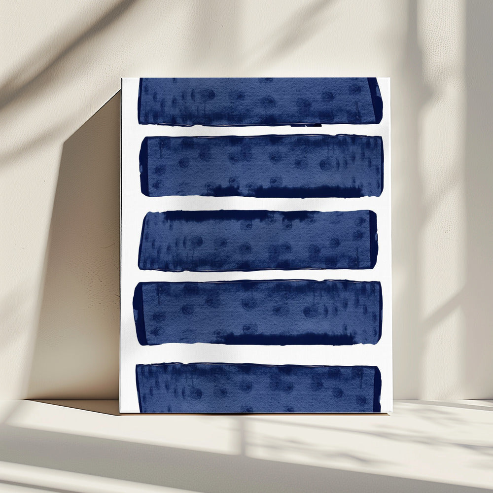 Marineblau Energie 1 | Leinwand