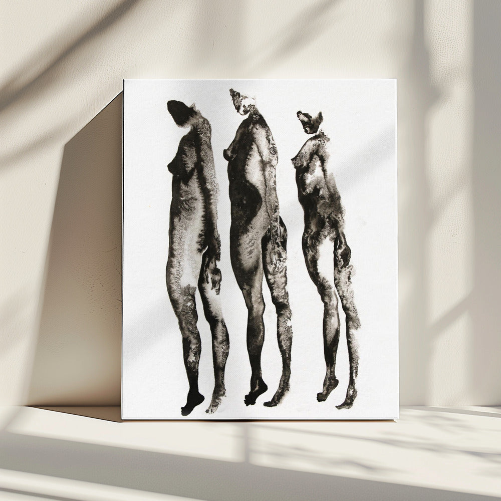 Figurenstudie 3x | Leinwand