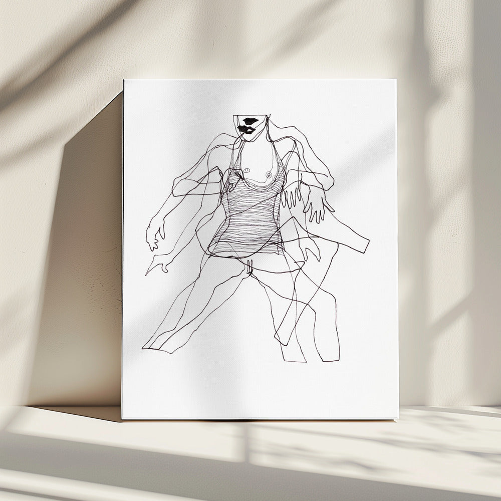 Bewegungsstudie Figur Nr. 2 | Leinwand