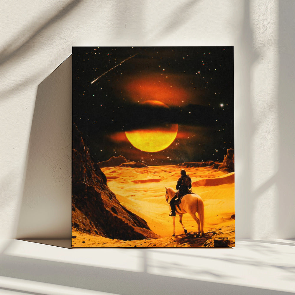 Western Space Adventure | Leinwand