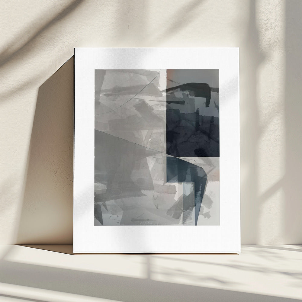 Abstrakte monochrome Lasur 2 | Leinwand