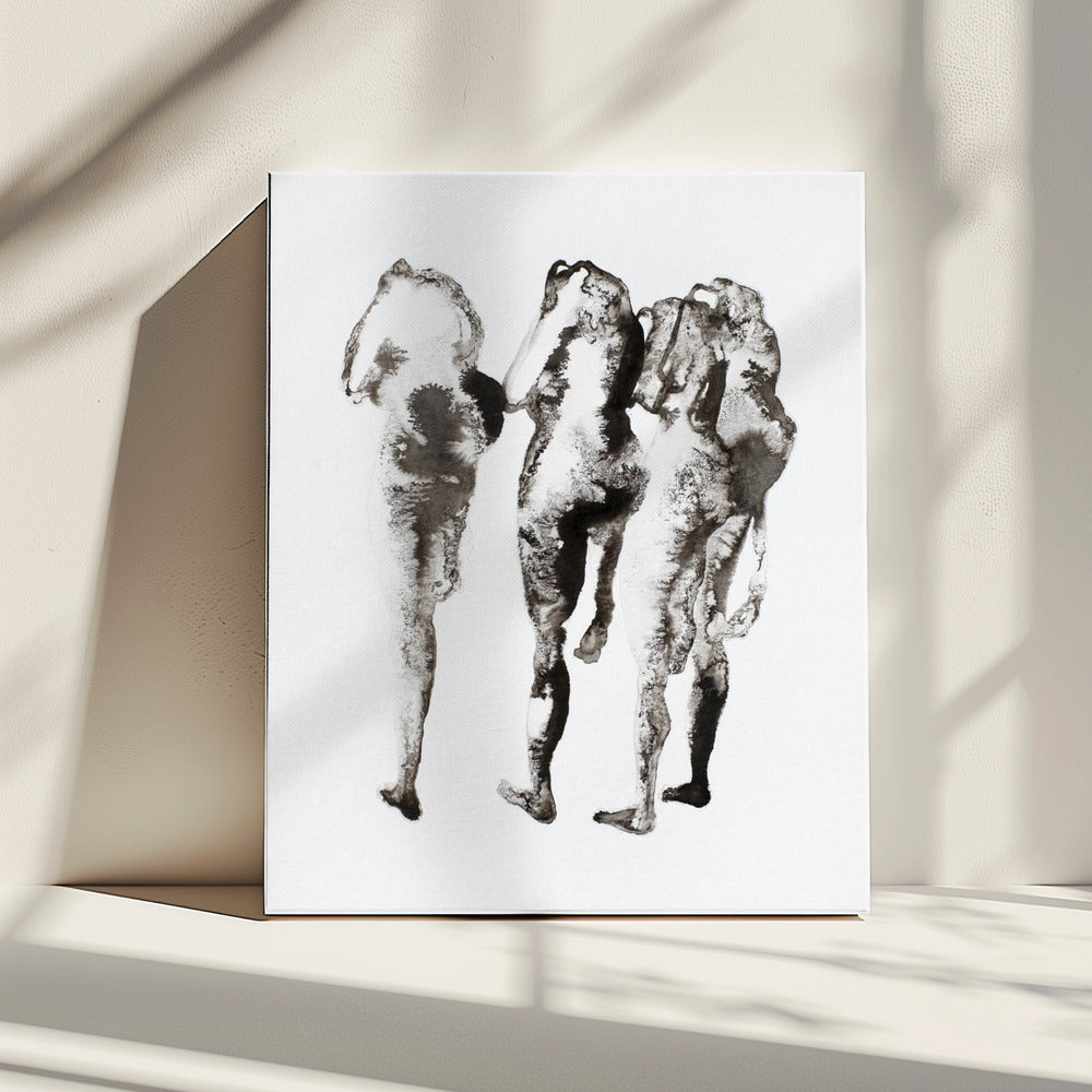 Four Figures (nach Muybridge) Enhanced Sr | Leinwand