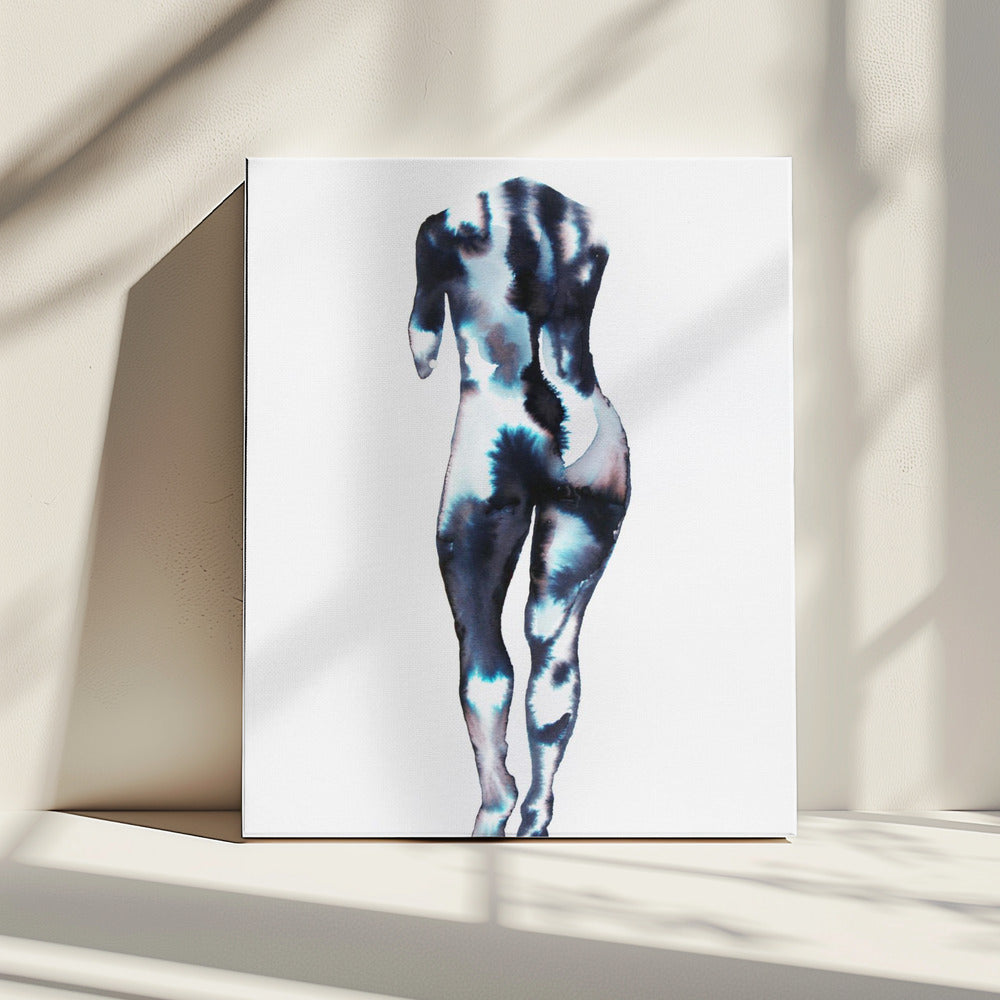 Weggehende Figur (kopflos) | Leinwand