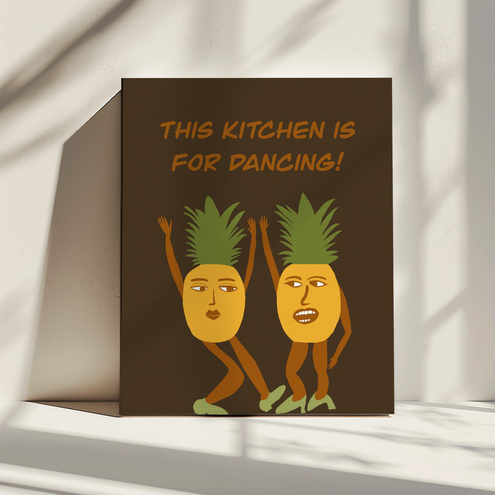 Tanzende Ananas | Leinwand