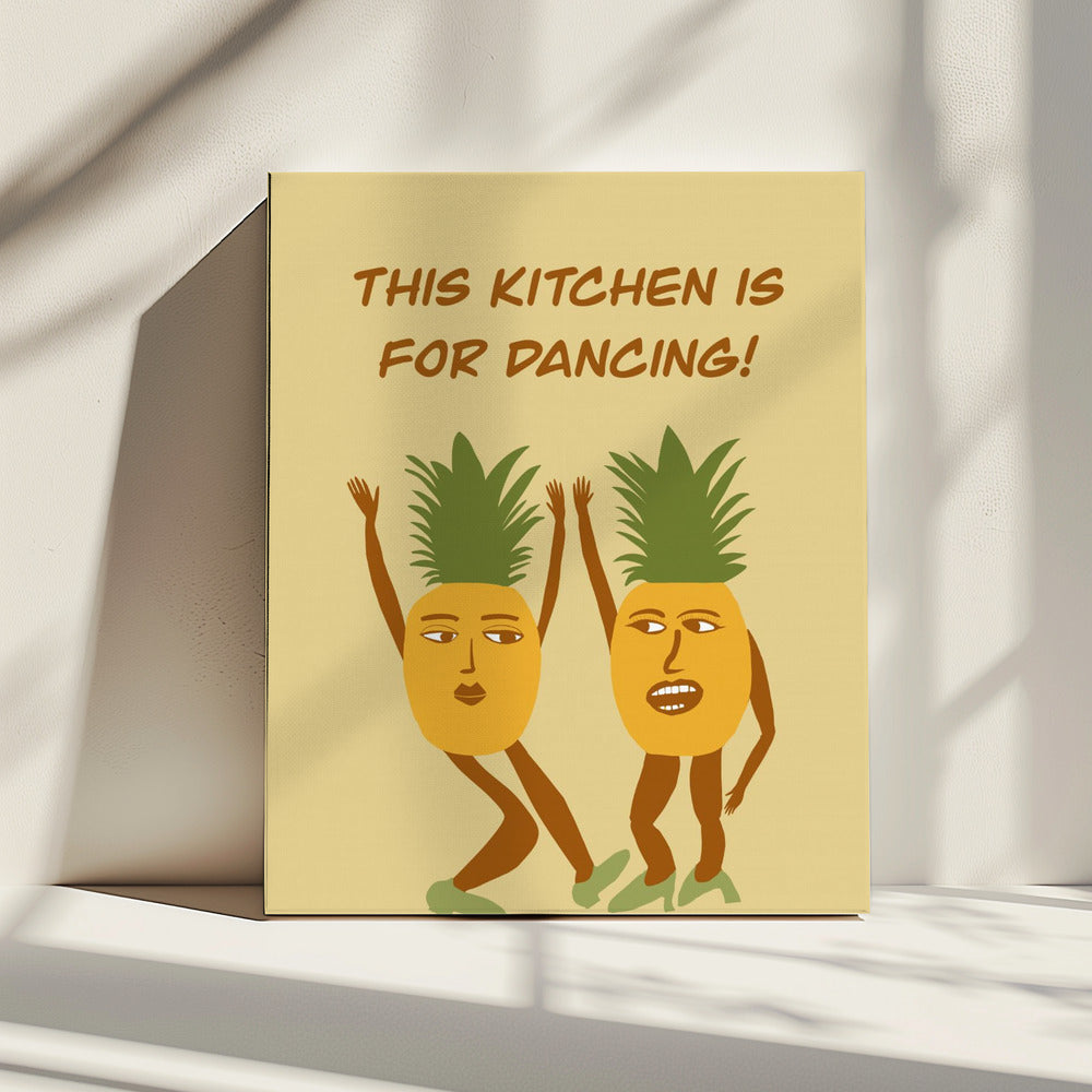 Tanzende Ananas | Leinwand