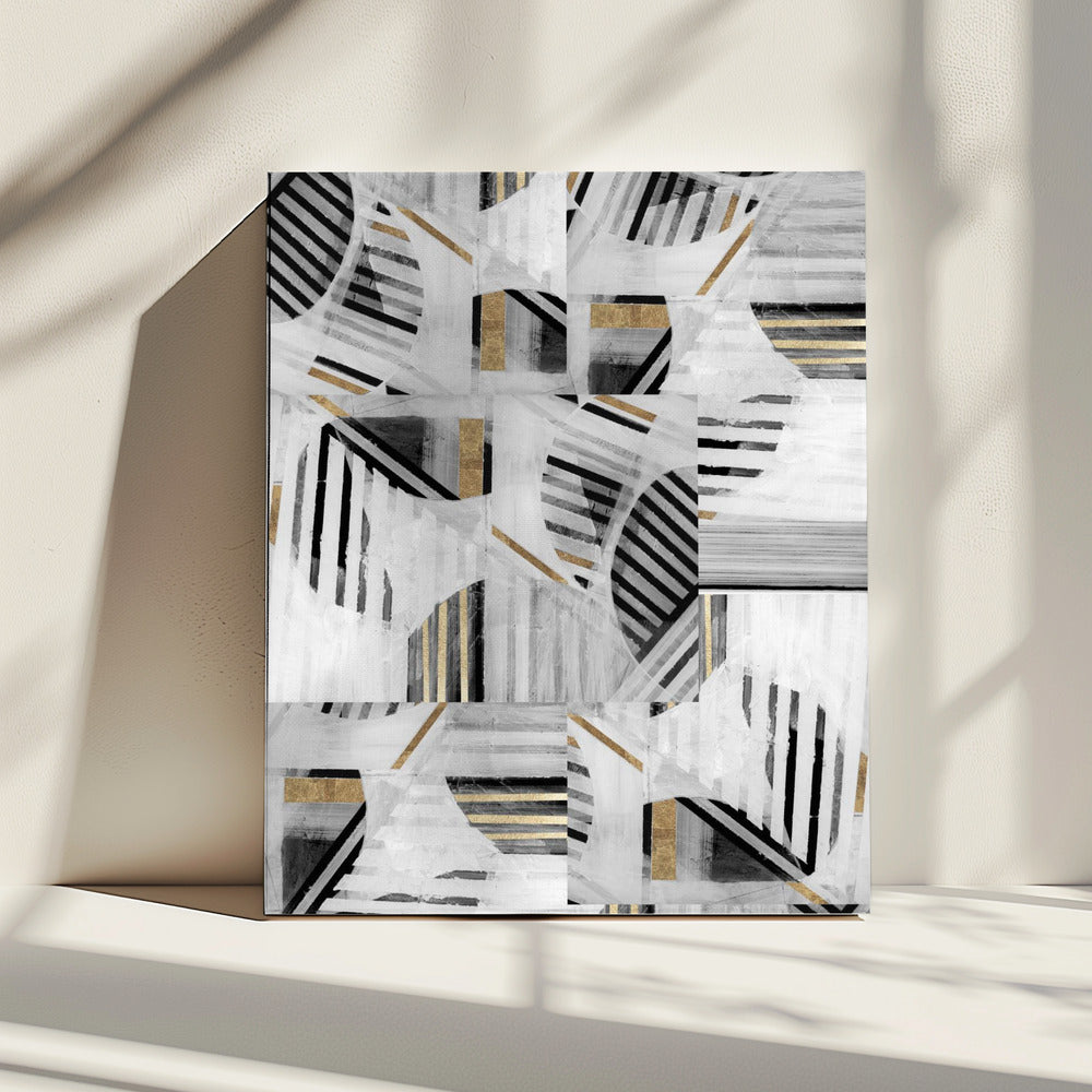 Abstrakter Hintergrund Weißgold1 | Leinwand