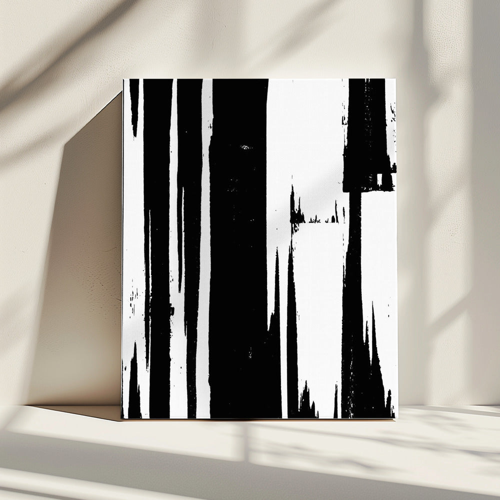Schwarz Stretch 1 | Leinwand