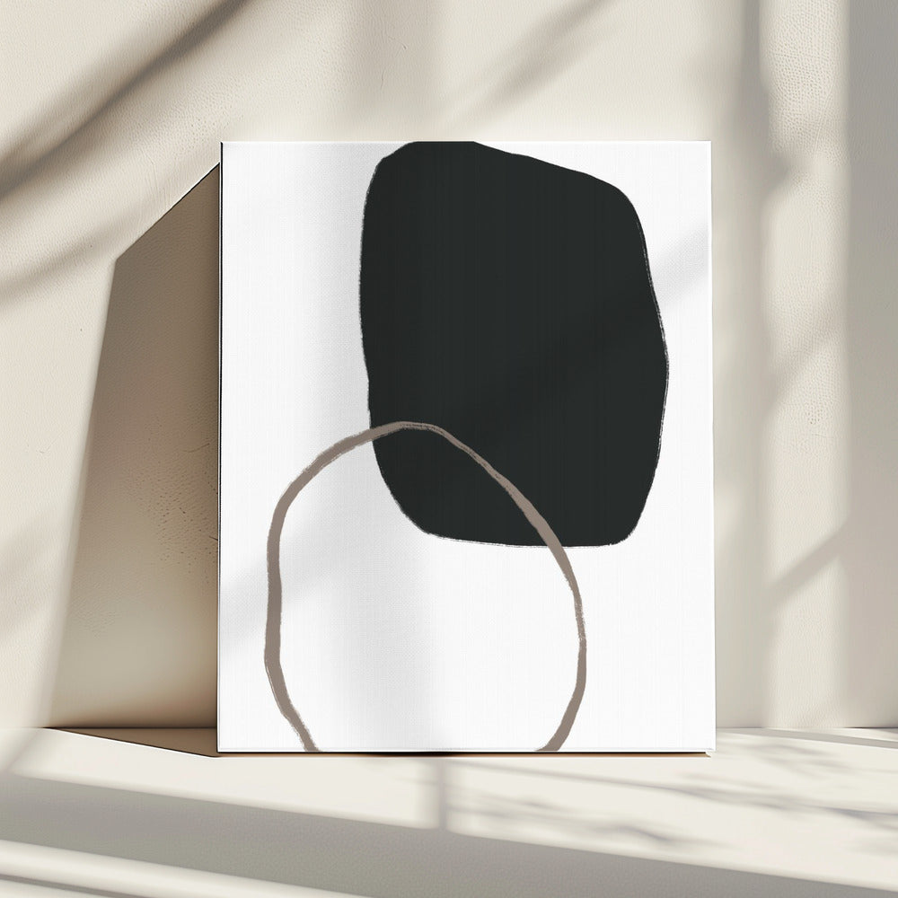 Black Organic Shape | Canvas
