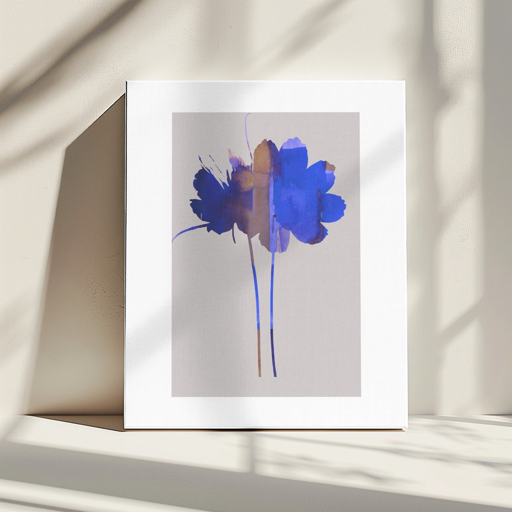 Heller floraler Grafikdruck Nr. 1 | Leinwand
