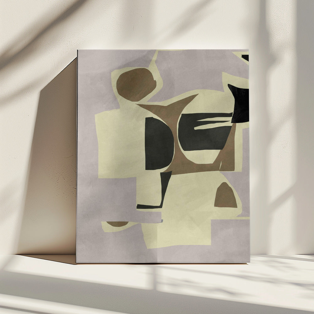 Abstrakter Grafikdruck Nr. 1 | Leinwand