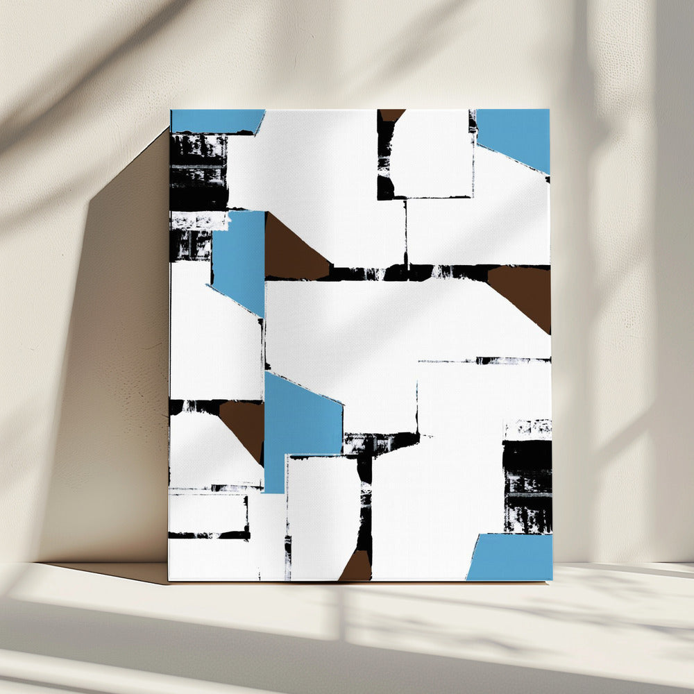 Abstrakte neutrale Geometrie Nr. 1 | Leinwand