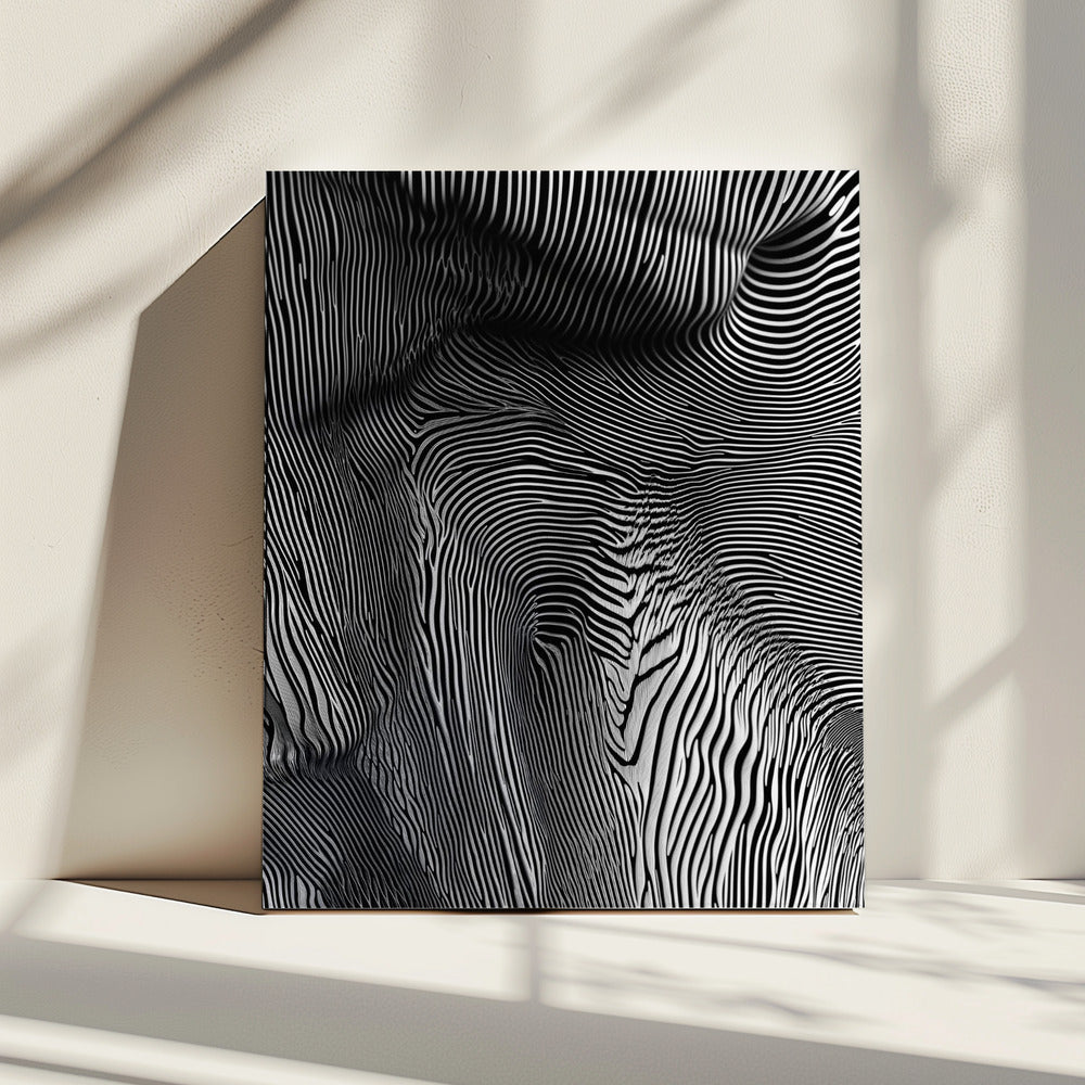 Zebra Flowform | Leinwand