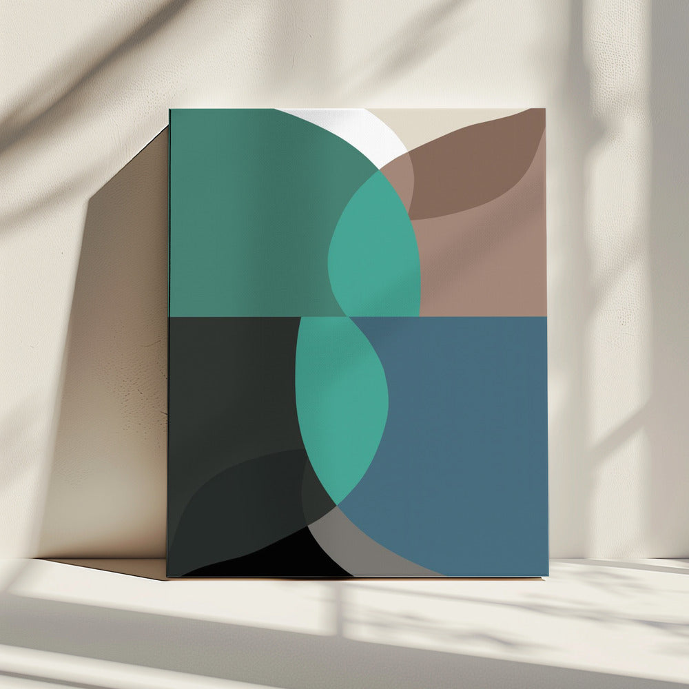 Abstrakte Formen Kunstdruck Nr. 2 | Leinwand