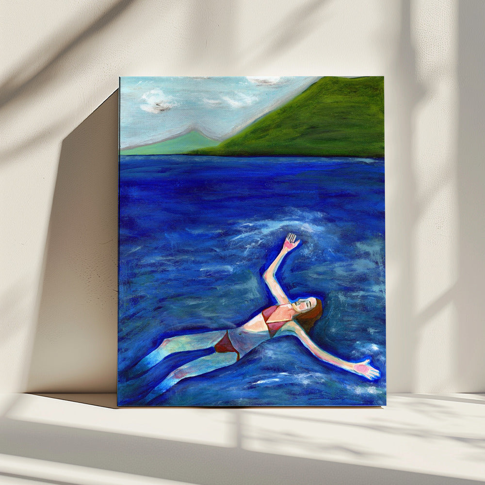 Der Schwimmer | Leinwand