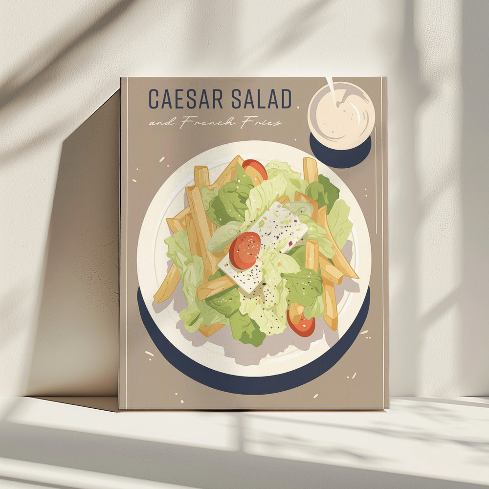 Caesar Salad and French Fries | Canvas