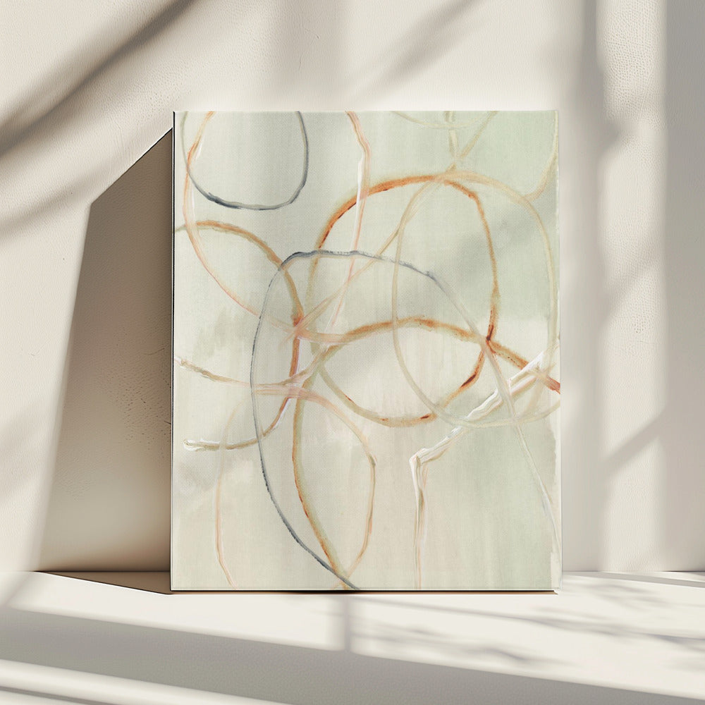 Muted Abstract Lines 1 | Canvas