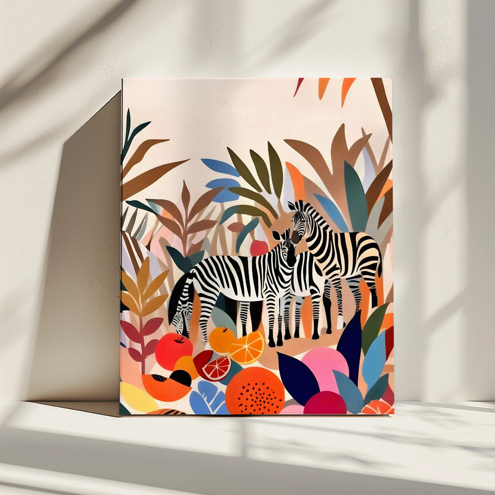 Drei Zebras | Leinwand