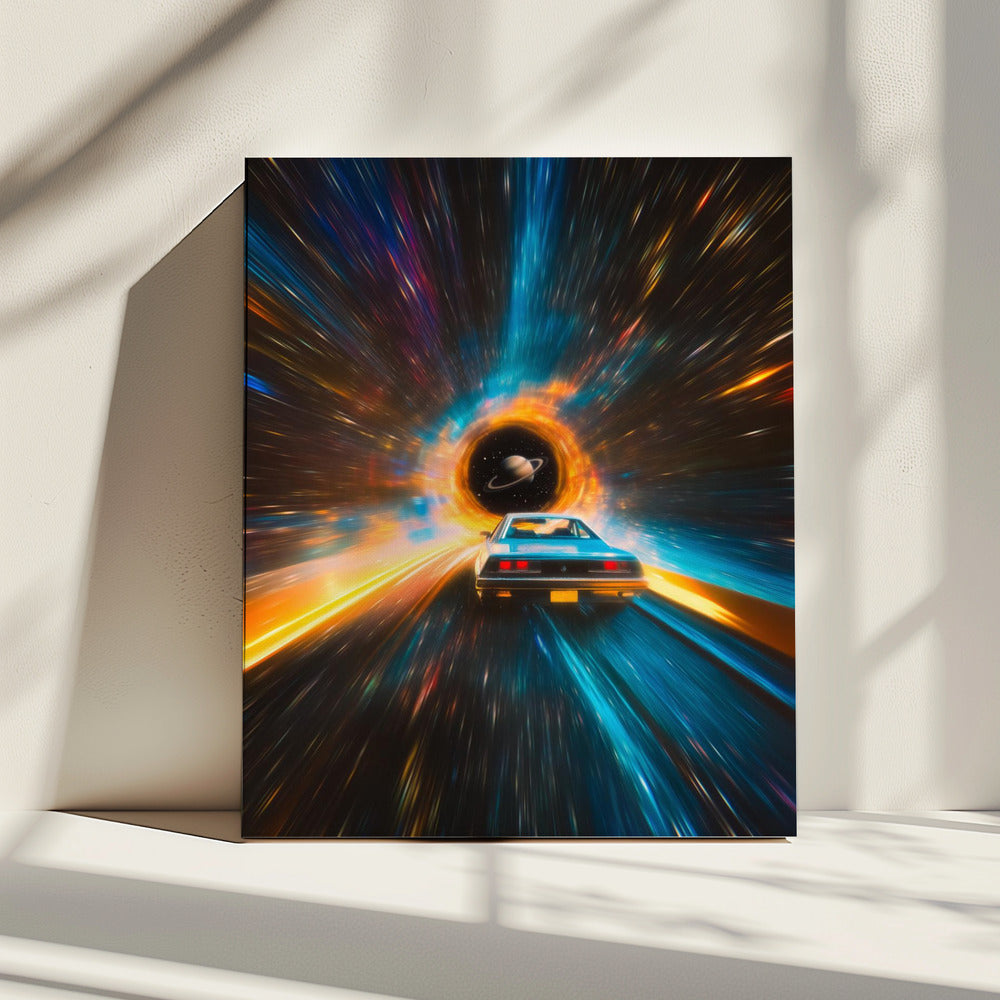 Kosmische Autoreise | Leinwand