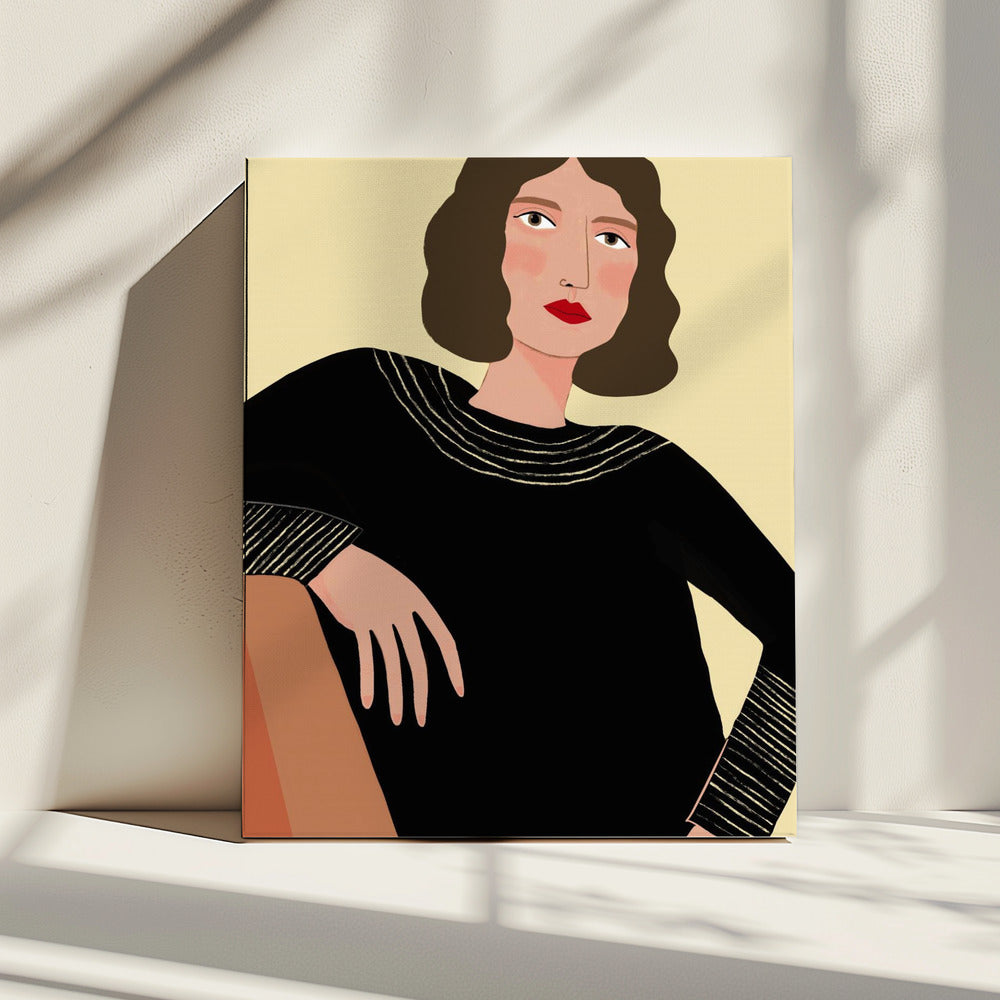 Frau entspannt | Leinwand