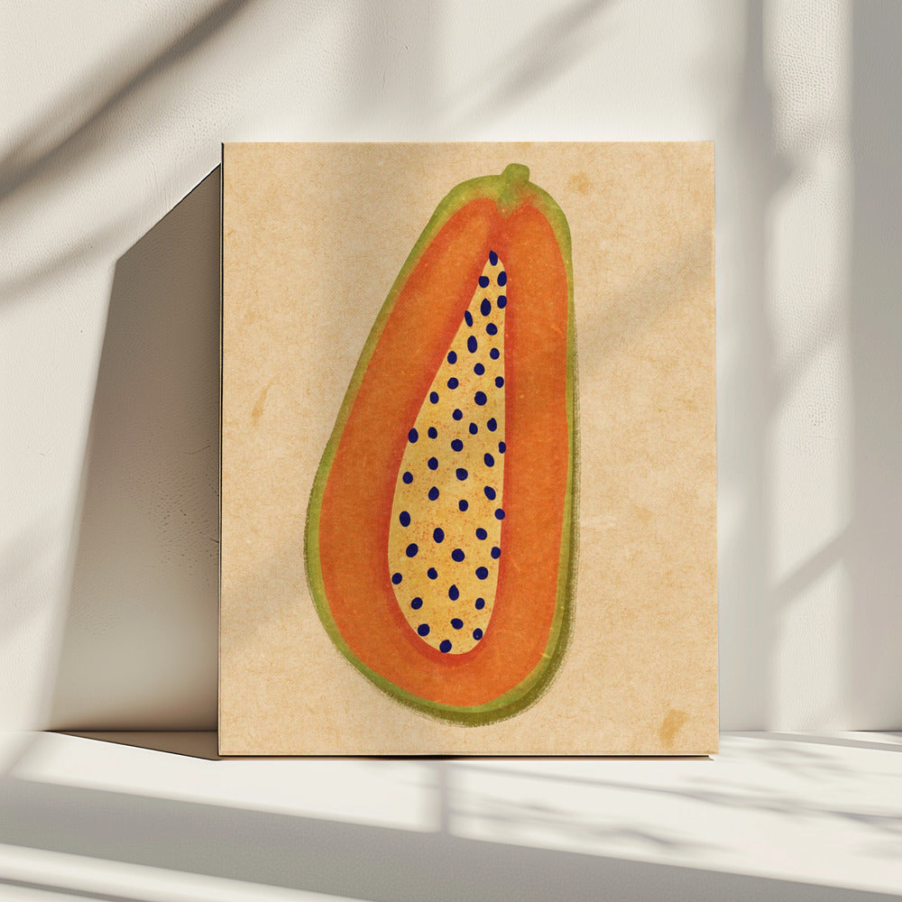 Einfache Papaya | Leinwand