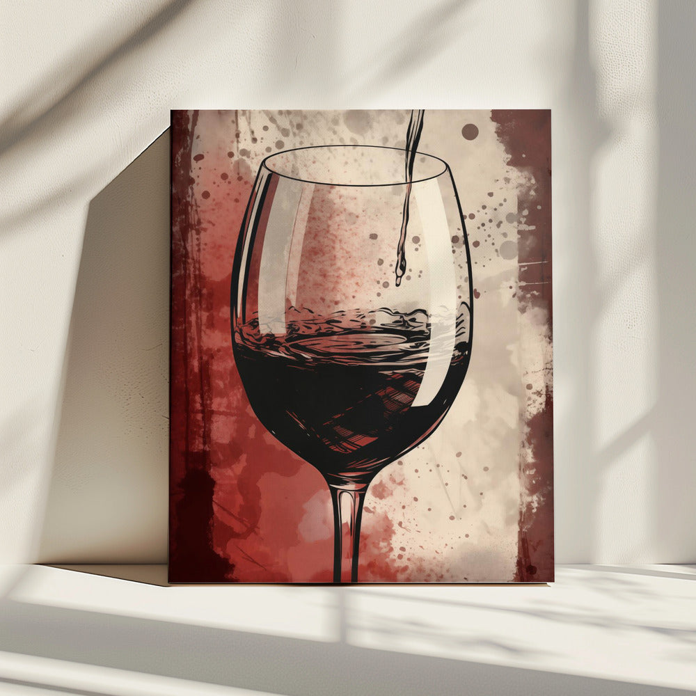 Rotwein Nr. 5 | Leinwand