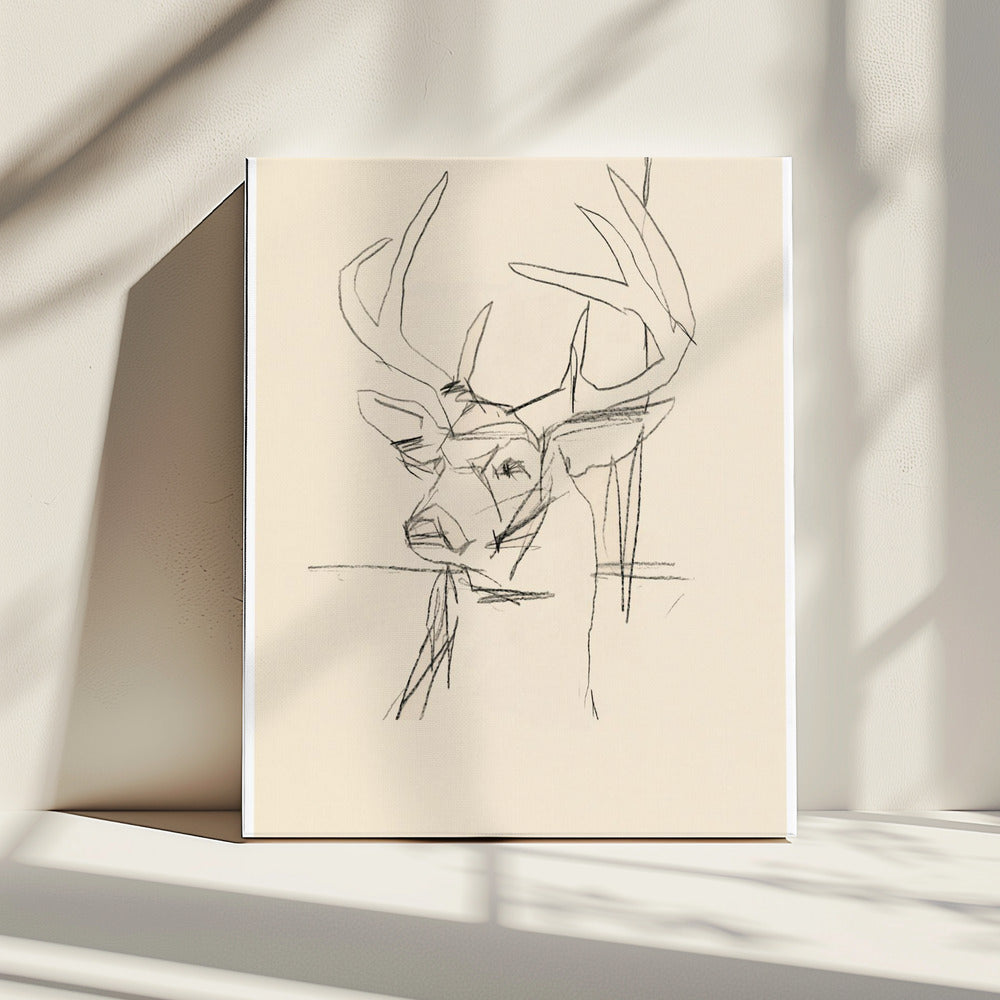Étude Cerf (Hirsch) Nr.1 | Leinwand
