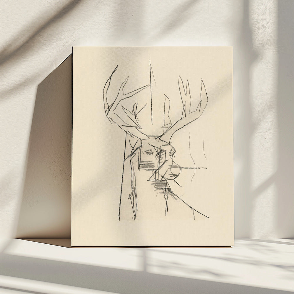Etude Cerf (Hirsch) Nr.2 | Leinwand