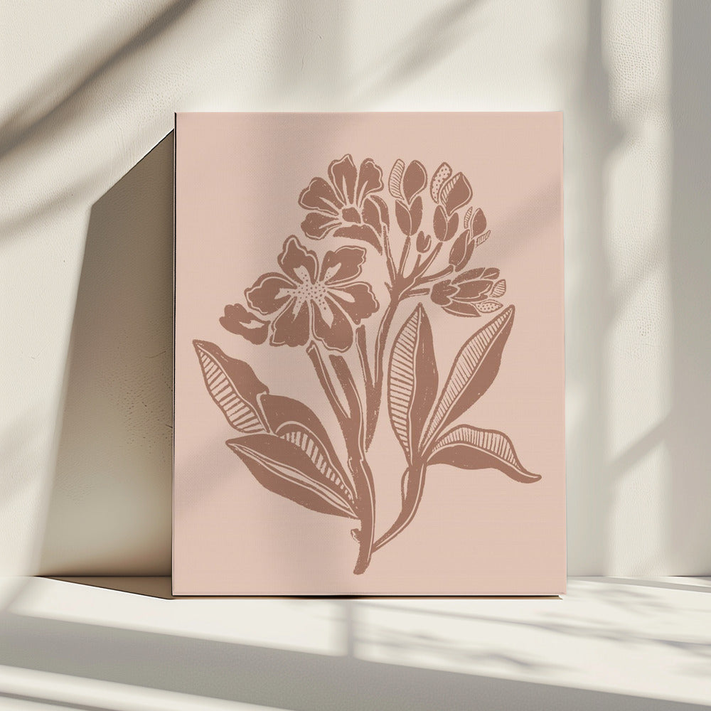 Mokka-Blumen | Leinwand