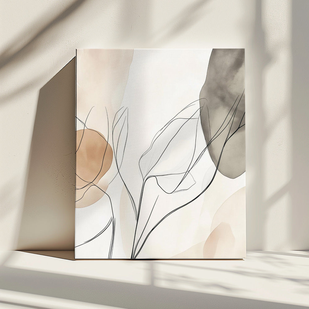 3er Set Ätherische Flora | Leinwand