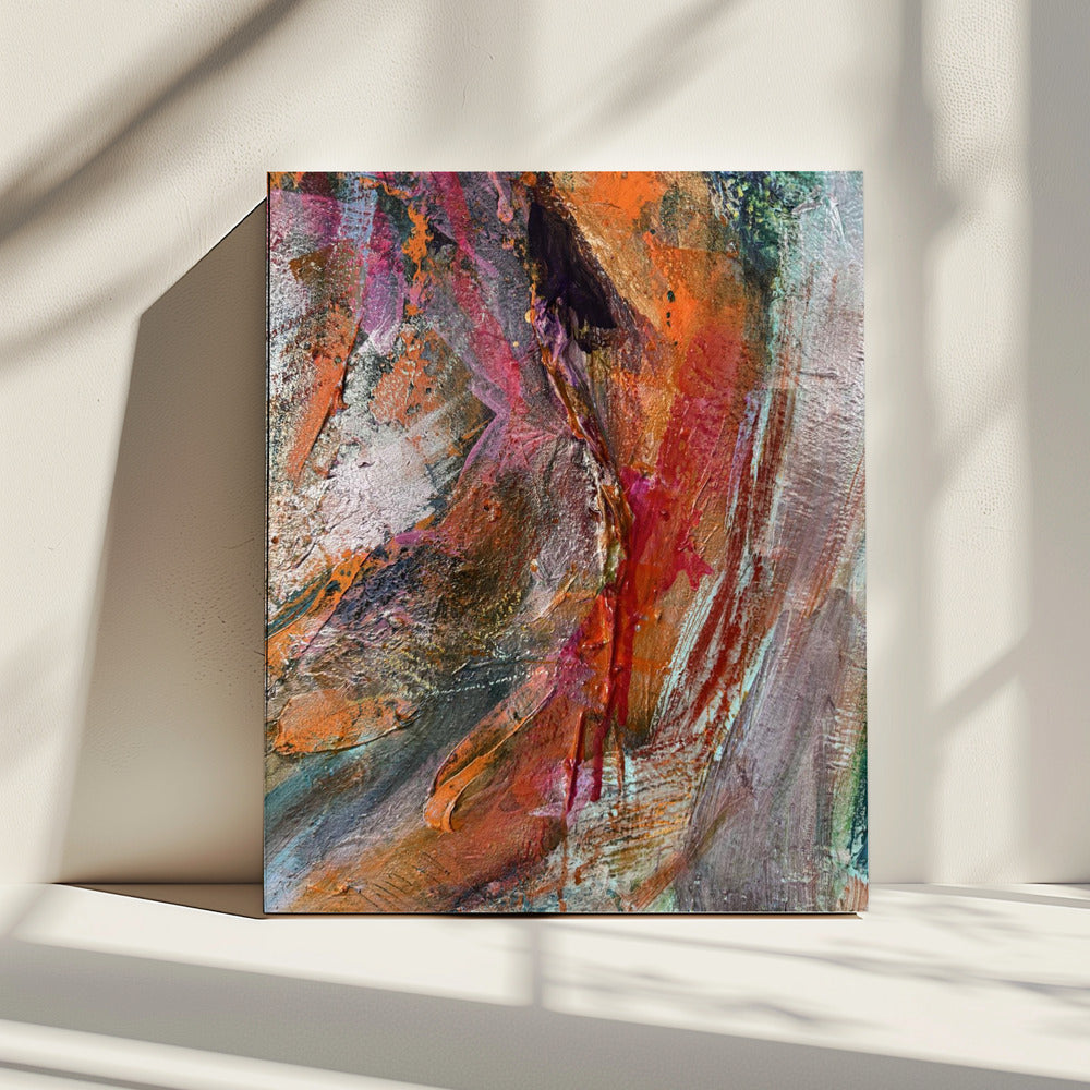Purpurrote Geode | Leinwand