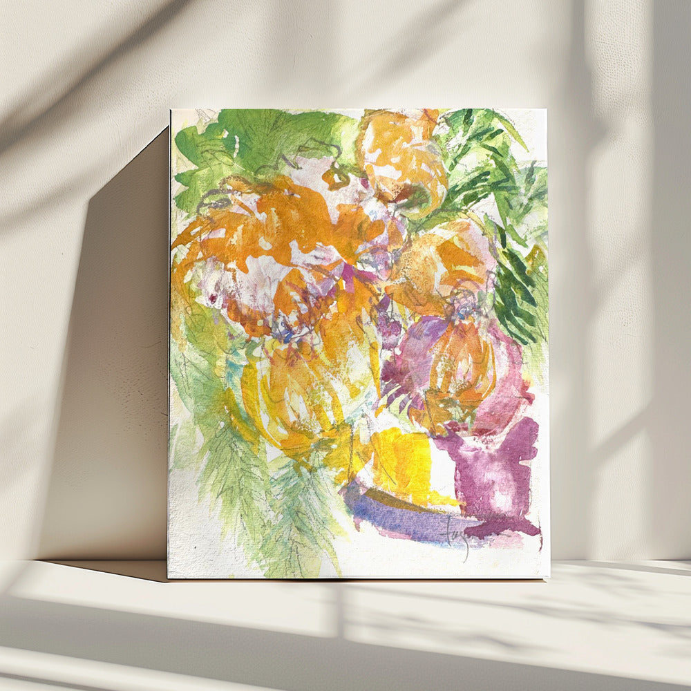 Leidenschaft der Orchideenblüte | Leinwand