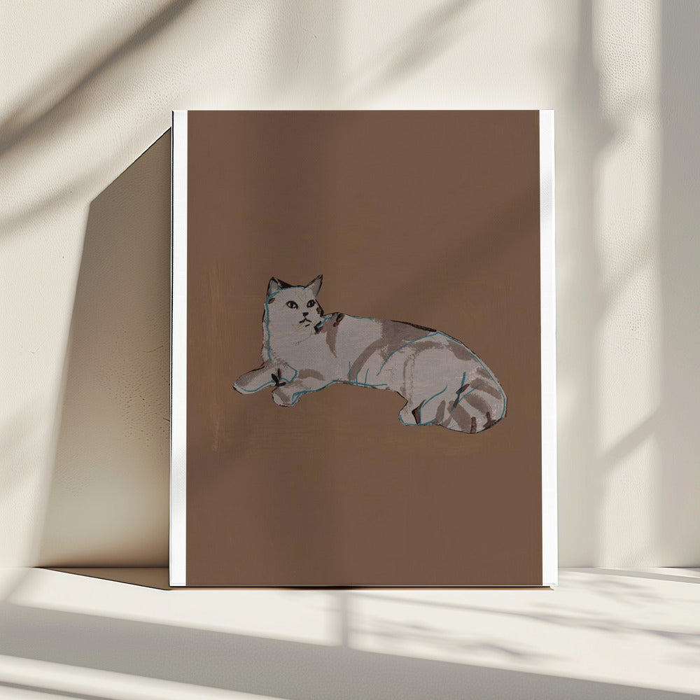 Purrfectly Mocha 8 | Leinwand