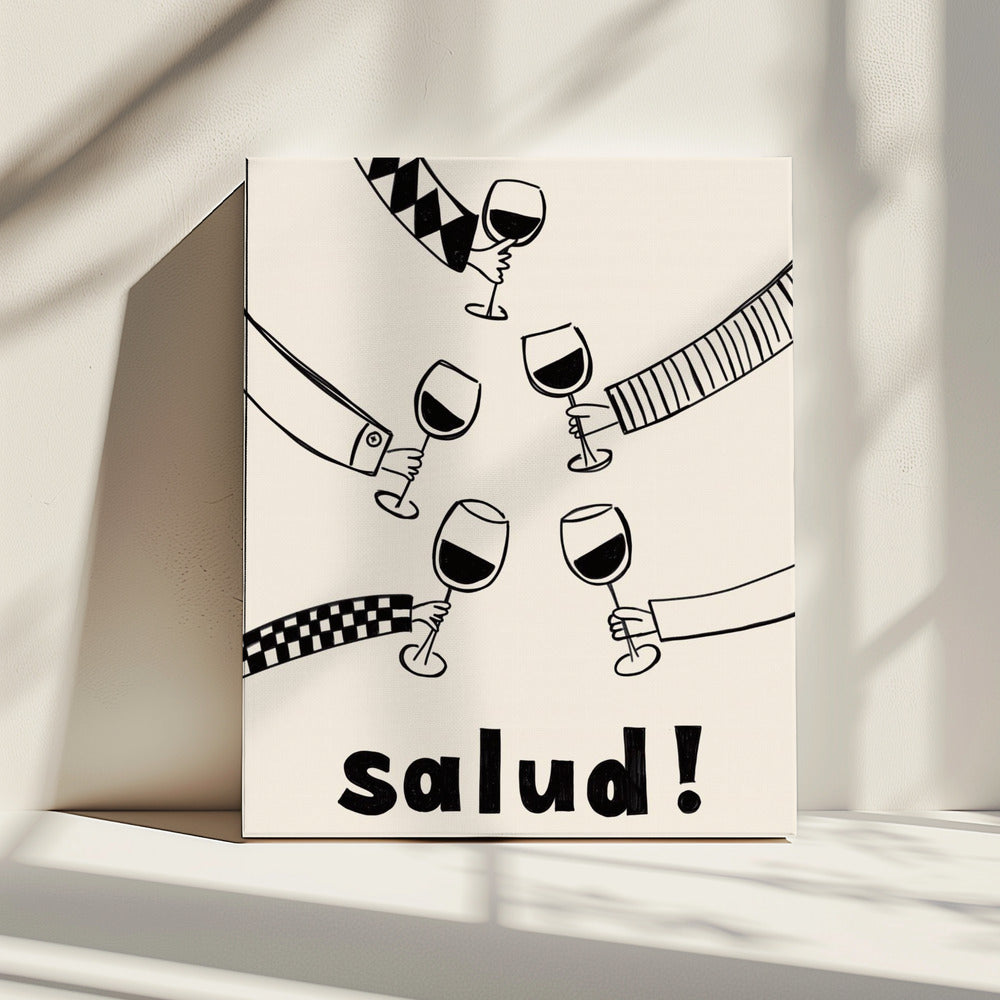 Pictufy Festive Salud Rot A2 | Leinwand