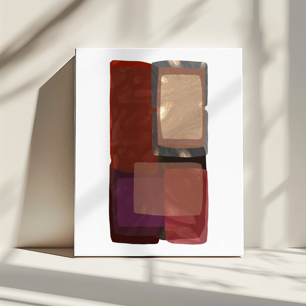 Deep Shades Shapes 1 | Canvas