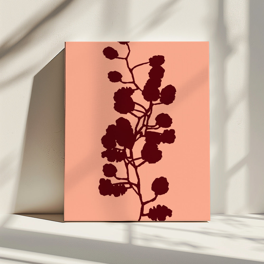 Blumensilhouette 1 | Leinwand
