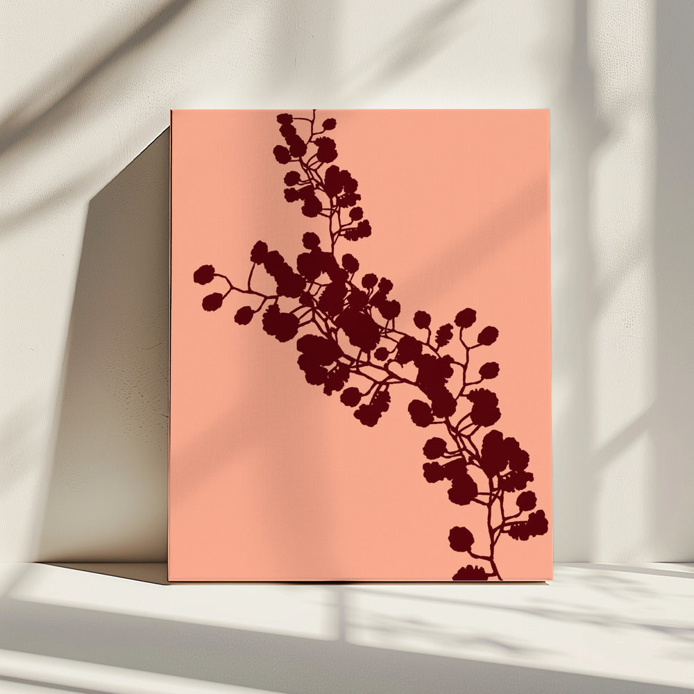 Blumensilhouette 4 | Leinwand