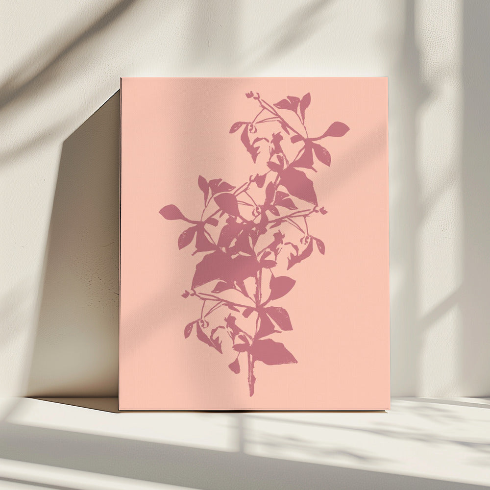 Blumensilhouette 5 | Leinwand
