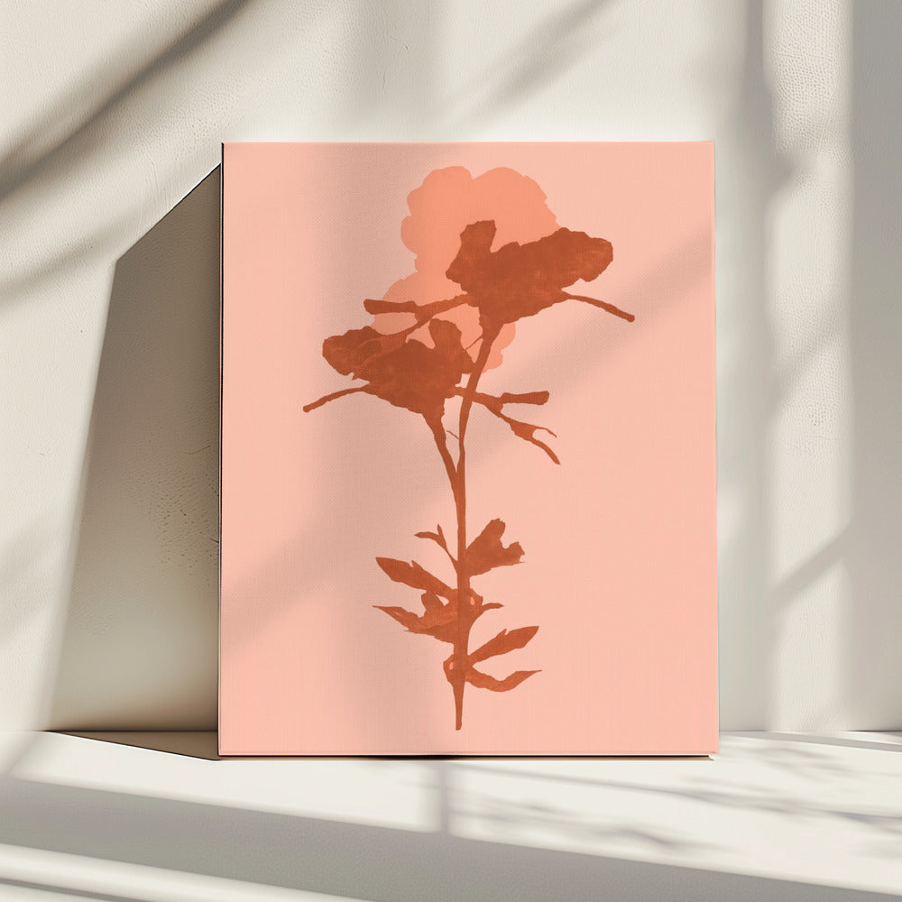 Blumensilhouette 7 | Leinwand