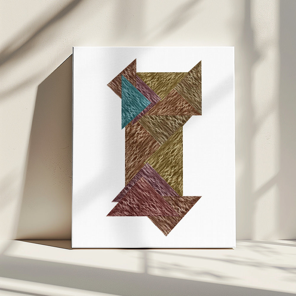 Mocha Textural Abstract 3 | Canvas