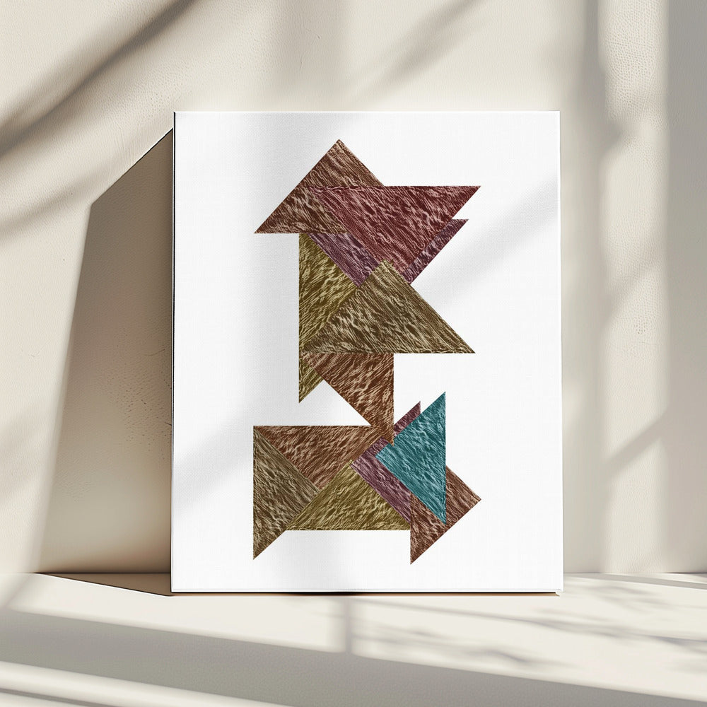 Mocha Textural Abstract 1 | Canvas