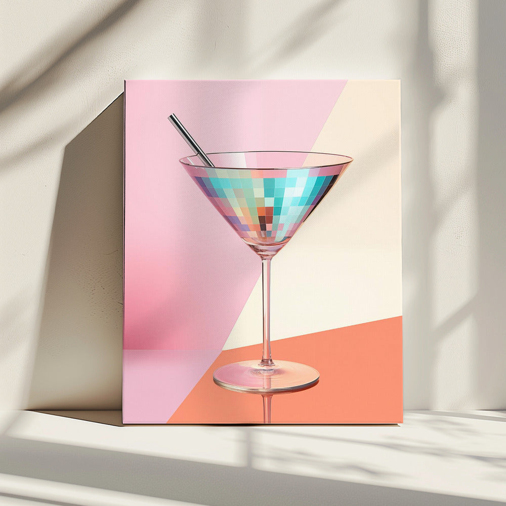 Prickelnder Martini | Leinwand