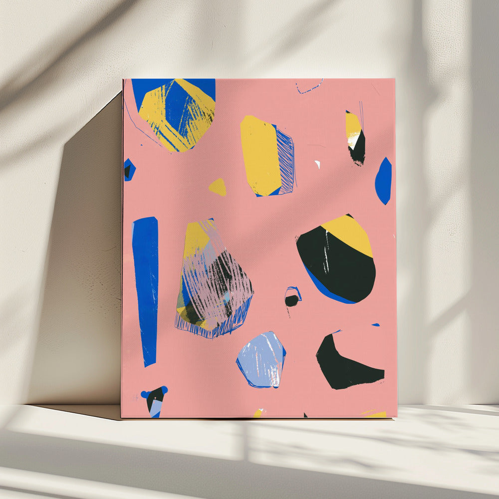 Rocks Pink | Canvas