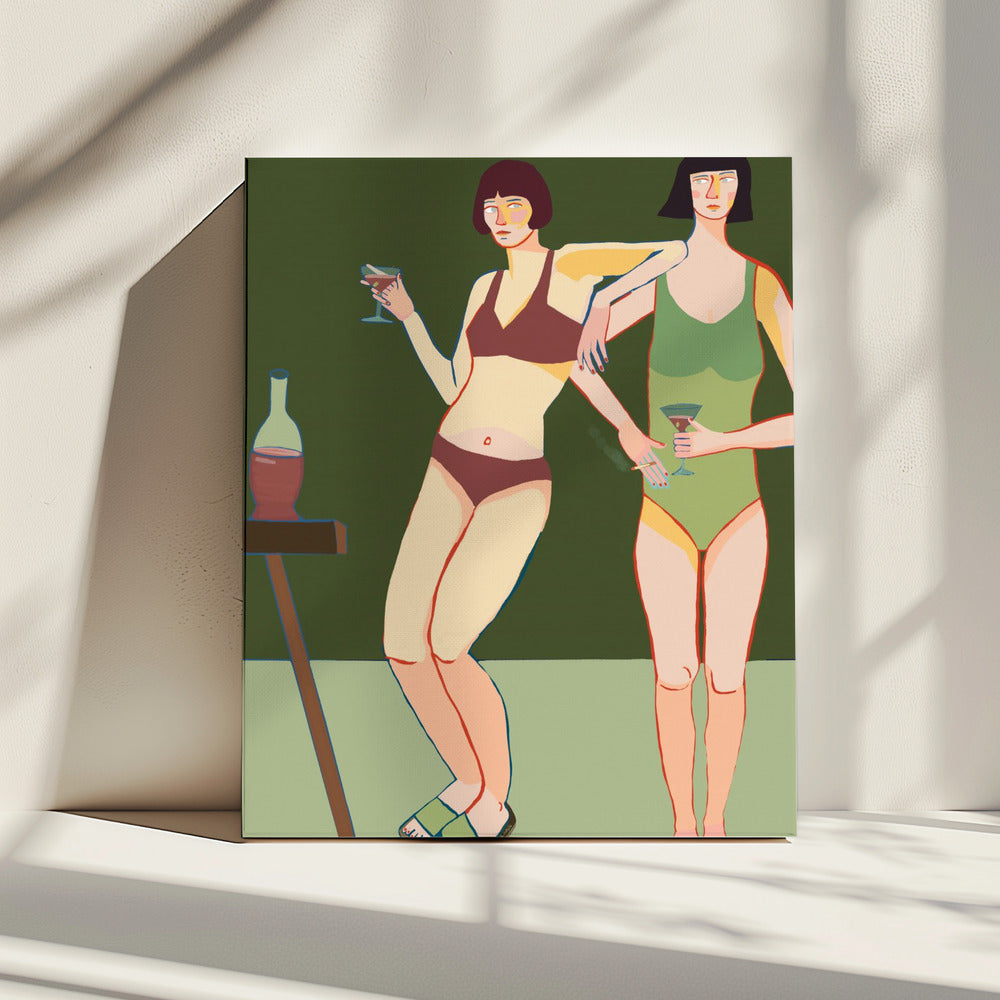 Loungin' Ladies | Leinwand