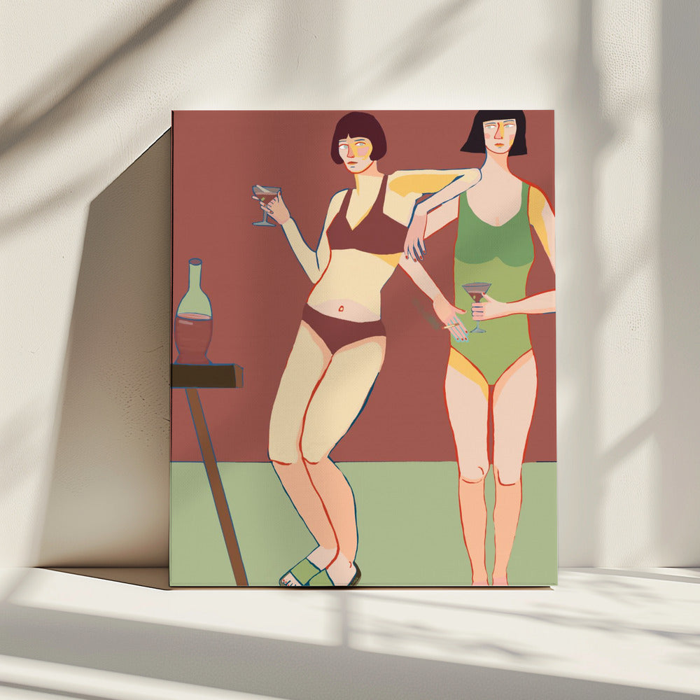 Loungin' Ladies | Leinwand