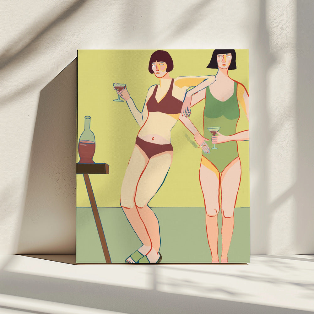Loungin' Ladies | Leinwand