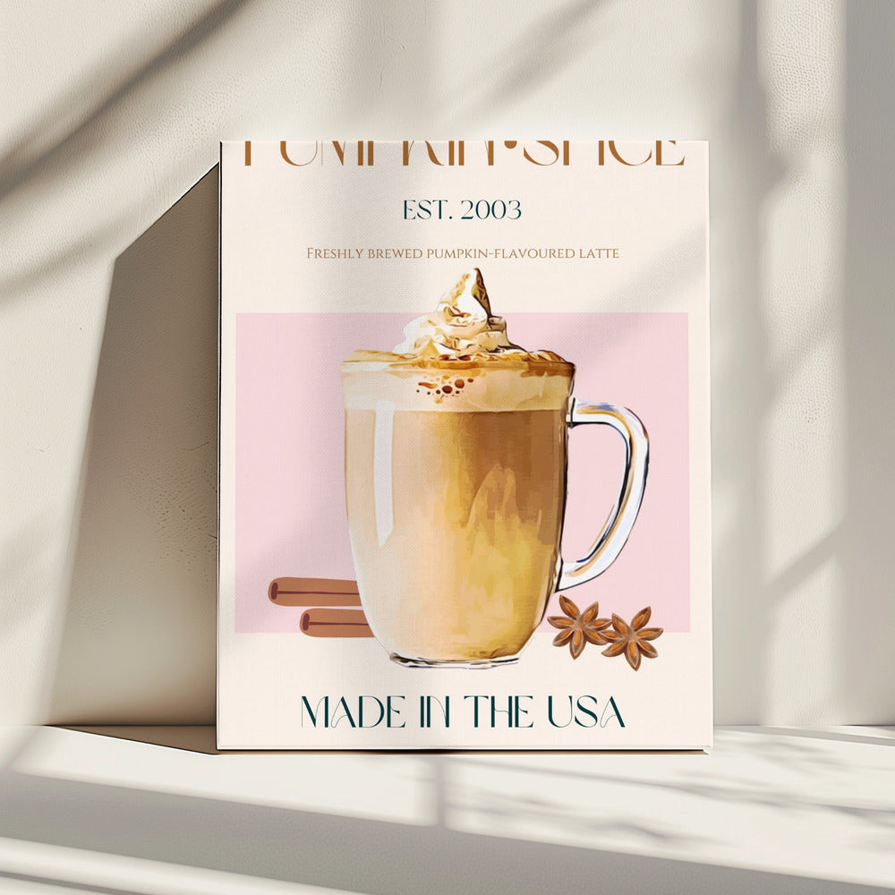 Herbst Latte Delight | Leinwand
