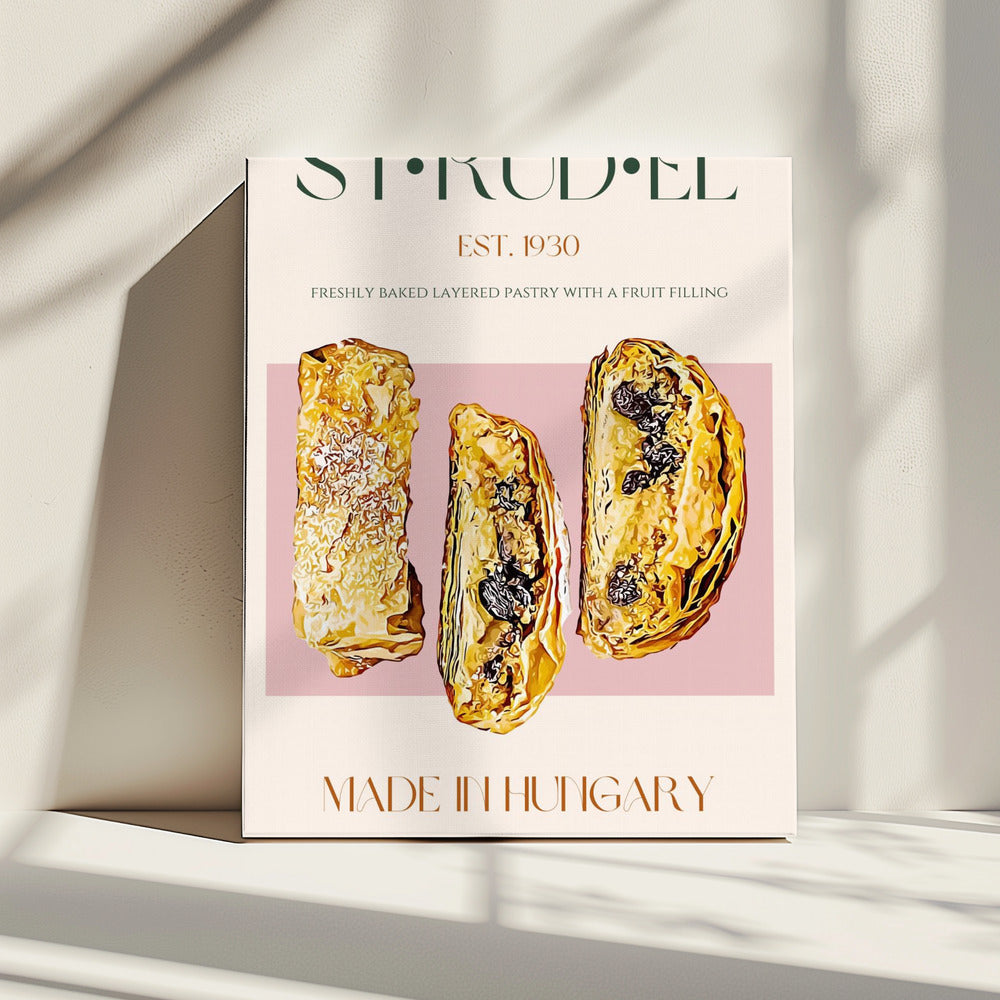 Goldene Strudelscheibe | Leinwand